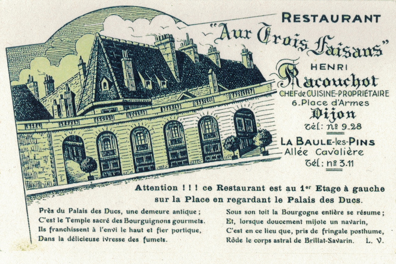 aux trois faisans 1 light