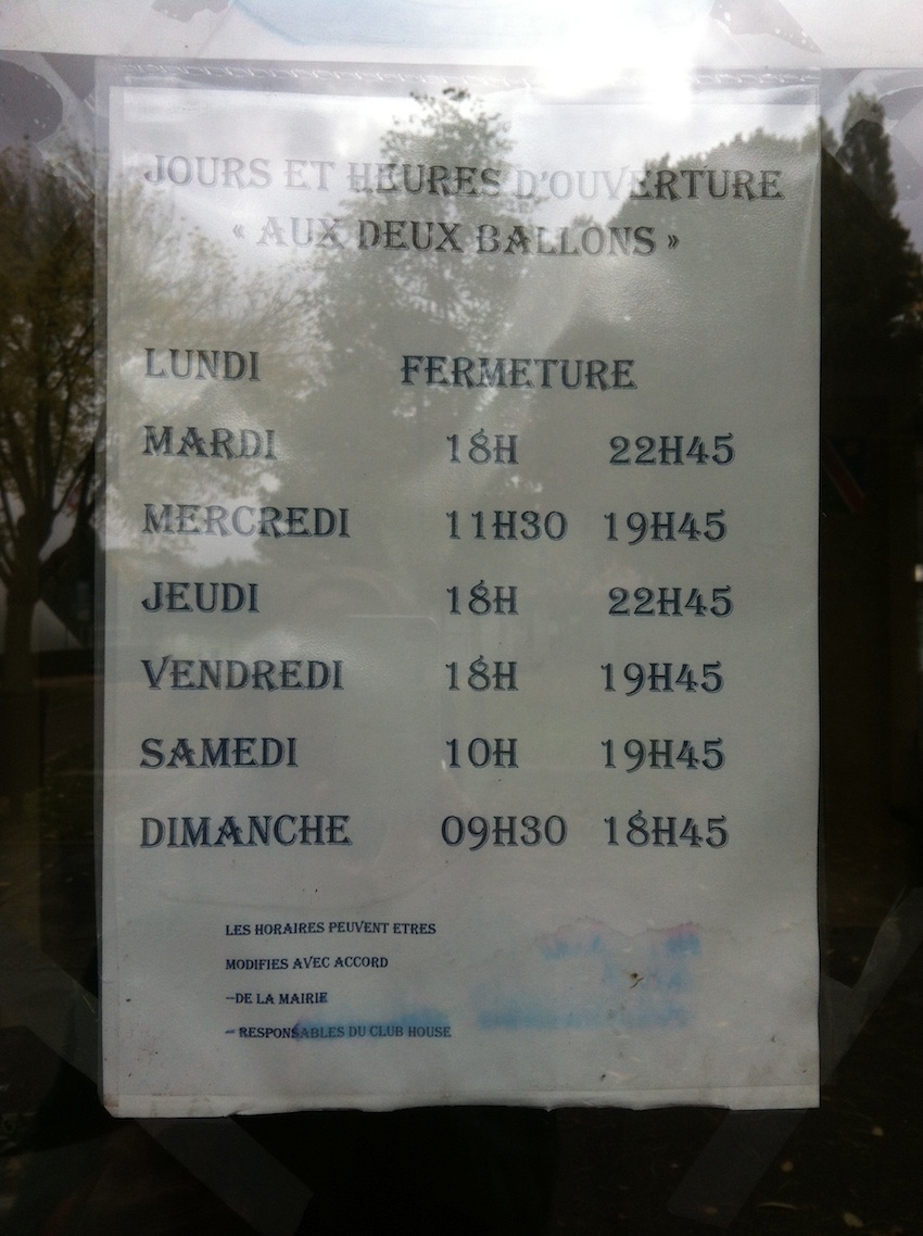 horaires aux deux ballons pour site